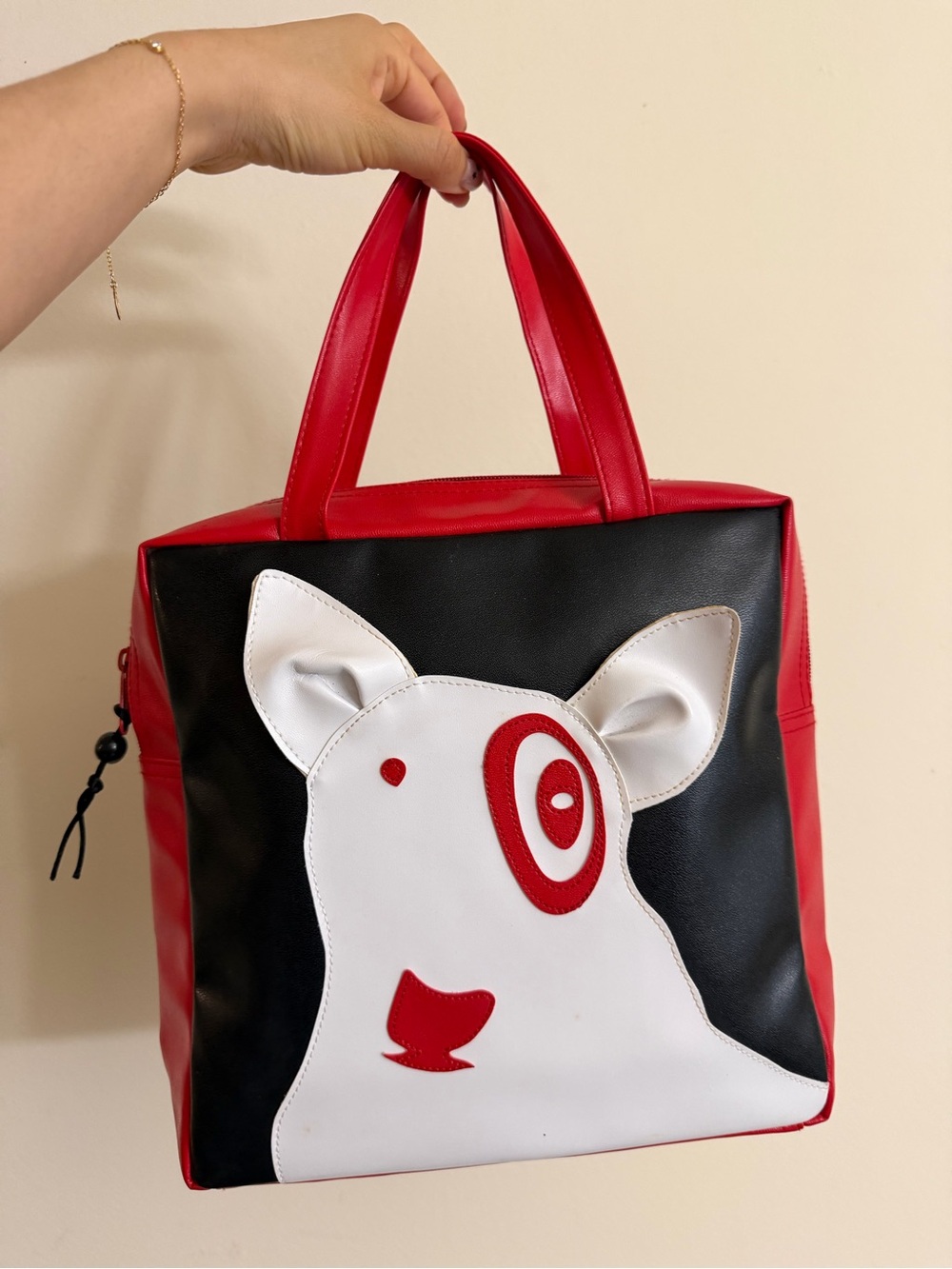 Super Rare Target Bullseye Dog Small Tote Purse